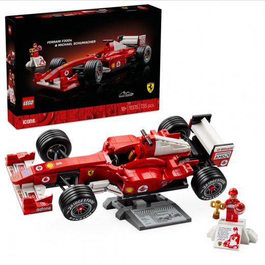 LEGO Ferrari F2004 & Michael Schumacher i gruppen LEKSAKER / LEGO / LEGO Icons hos Spelexperten (11375)
