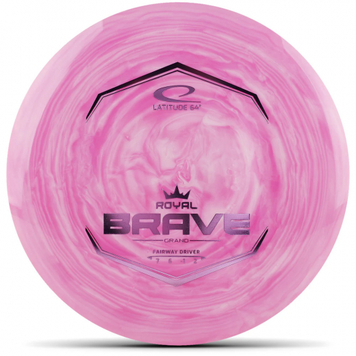Latitude 64° Grand Swirl Brave Pink White i gruppen UTOMHUSSPEL / Disc Golf & frisbee hos Spelexperten (115263)