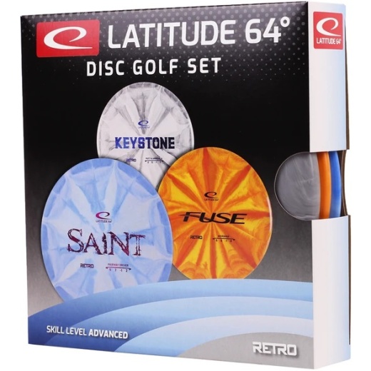 Latitude 64° Retro Burst Advanced Disc Golf Set i gruppen UTOMHUSSPEL / Disc Golf & frisbee hos Spelexperten (11563)