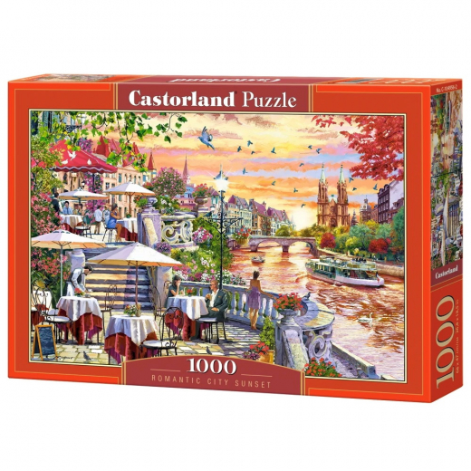 Castorland - Romantic City Sunset 1000 Bitar i gruppen PUSSEL / 1000 bitar hos Spelexperten (116785)