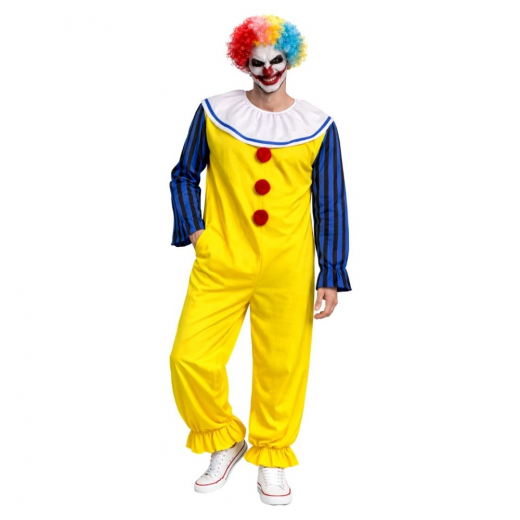 Läskig Clown Dräkt med Peruk - Herr i gruppen Nyheter hos Spelexperten (117993)