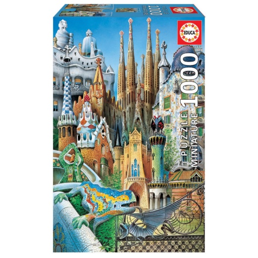 Educa pussel: Collage Gaudi 1000 bitar i gruppen  hos Spelexperten (11874)
