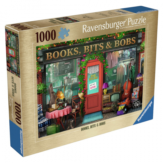 Ravensburger Pussel: Books, Bit's & Bobs 1000 Bitar i gruppen PUSSEL / Ravensburger hos Spelexperten (12000284)