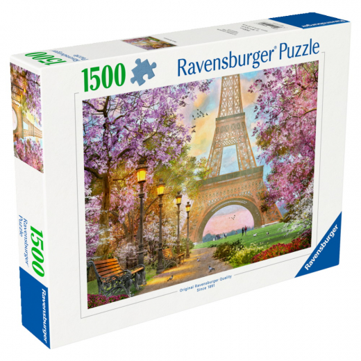 Ravensburger Pussel: Paris Romance 1500 Bitar i gruppen PUSSEL / 1500 bitar hos Spelexperten (12000694)