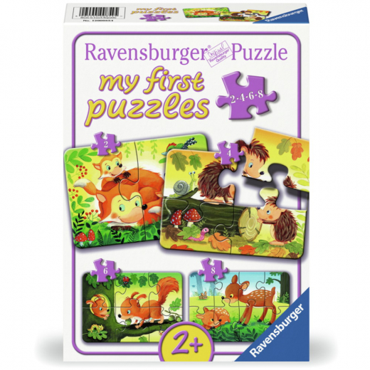 Ravensburger Pussel: Forest Animal Fun 2-8 Bitar i gruppen PUSSEL / Barnpussel hos Spelexperten (12000854)