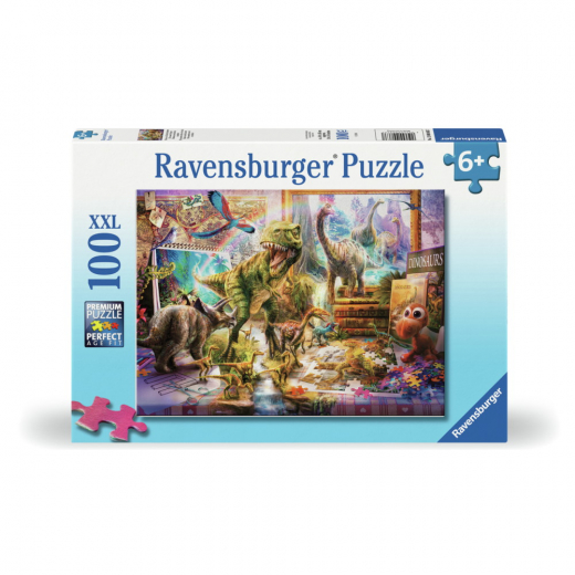 Ravensburger Pussel: Dino Toys Come To Life 100 XXL Bitar i gruppen PUSSEL / Barnpussel hos Spelexperten (12000863)