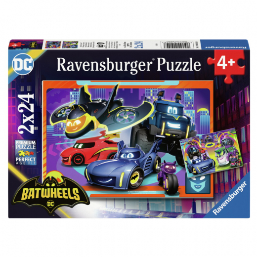 Ravensburger Pussel: Batwheels 2x24 Bitar i gruppen PUSSEL / Barnpussel hos Spelexperten (12001054)