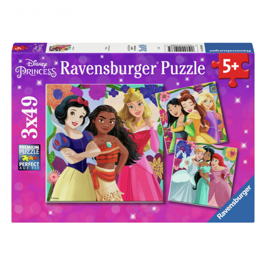 Ravensburger Pussel: Disney Princess 3x49 Bitar i gruppen PUSSEL / Barnpussel hos Spelexperten (12001068)