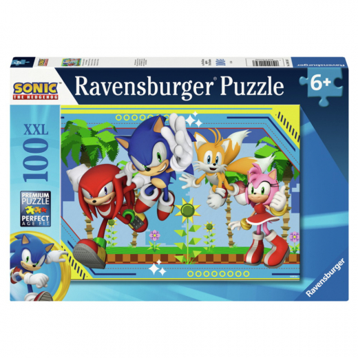 Ravensburger Pussel: Sonic Core 100 XXL Bitar i gruppen PUSSEL / Barnpussel hos Spelexperten (12001134)