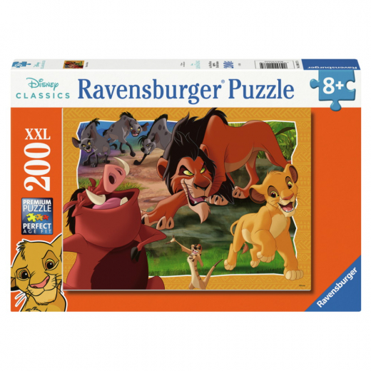 Ravensburger Pussel: Lejonkungen 200 XXL Bitar i gruppen PUSSEL / Barnpussel hos Spelexperten (12001177)