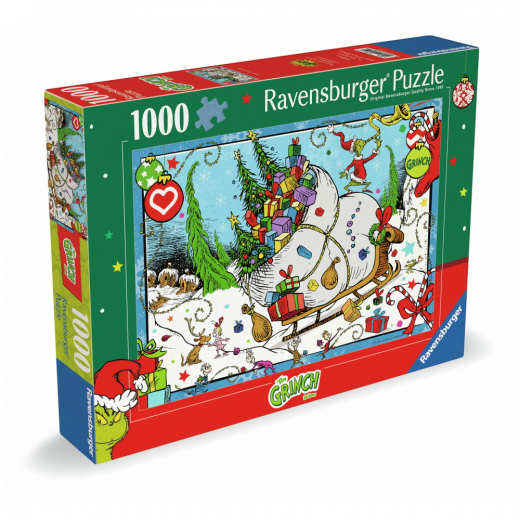 Ravensburger Pussel: Merry Grinchmas 1000 bitar i gruppen PUSSEL / 1000 bitar hos Spelexperten (12001351)