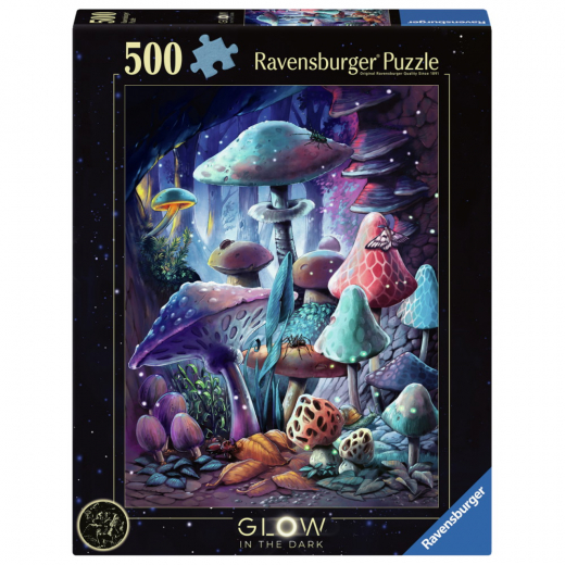 Ravensburger Pussel: Moonlight Mushrooms 500 Bitar i gruppen PUSSEL / < 750 bitar hos Spelexperten (12001386)