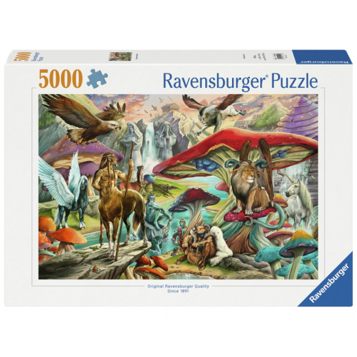 Ravensburger Pussel: Mushrooms 5000 Bitar i gruppen PUSSEL / 2000 bitar > hos Spelexperten (12001421)
