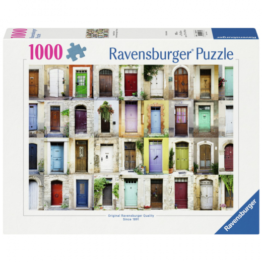 Ravensburger Pussel: Beautiful Doors In Provence 1000 Bitar i gruppen PUSSEL / 1000 bitar hos Spelexperten (12001437)