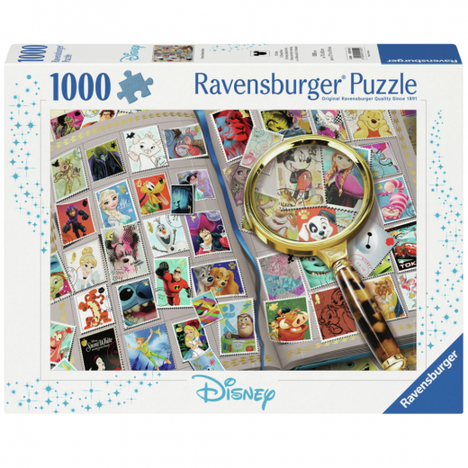 Ravensburger Pussel: Disney Stamp Album 1000 Bitar i gruppen PUSSEL / 1000 bitar hos Spelexperten (12001555)
