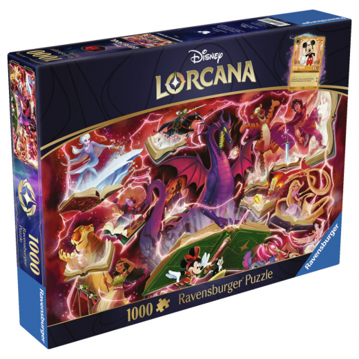Ravensburger Pussel: Disney Lorcana - Glimmers of the Realm: Ruby 1000 Bitar i gruppen PUSSEL / 1000 bitar hos Spelexperten (12001624)