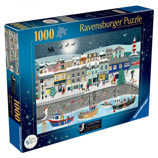 Ravensburger Pussel: Coastal Christmas 1000 Bitar i gruppen PUSSEL / 1000 bitar hos Spelexperten (12001628)