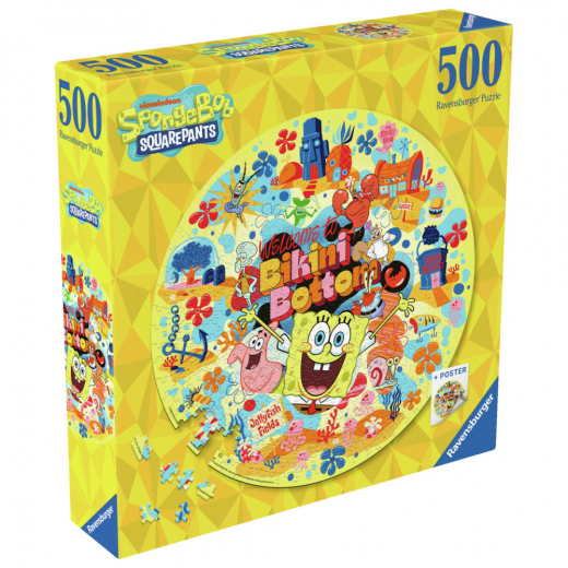 Ravensburger Pussel: Sponge Bob Squarepants 500 Bitar i gruppen PUSSEL / < 750 bitar hos Spelexperten (12001657)