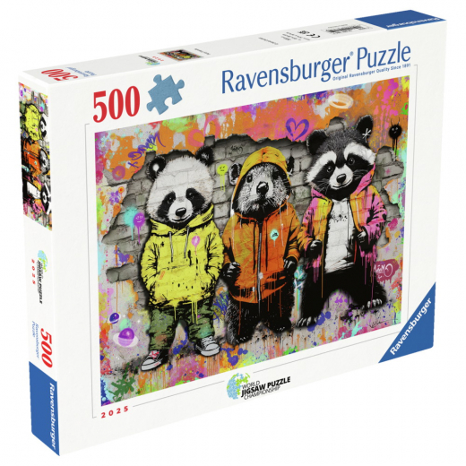 Ravensburger Pussel: Furry Friends 500 Bitar i gruppen PUSSEL / < 750 bitar hos Spelexperten (12001705)