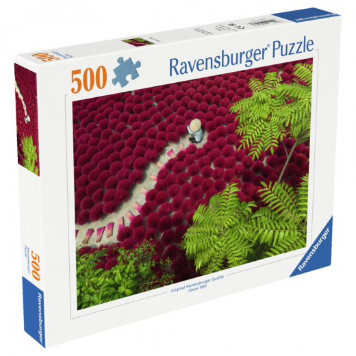 Ravensburger Pussel: A Sea of Red 500 Bitar i gruppen PUSSEL / < 750 bitar hos Spelexperten (12001707)