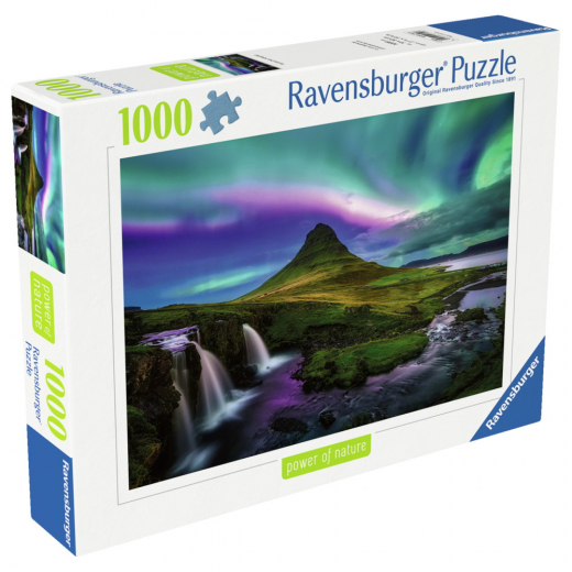 Ravensburger Pussel: Aurora Over Kirkjufell 1000 Bitar i gruppen PUSSEL / 1000 bitar hos Spelexperten (12001744)