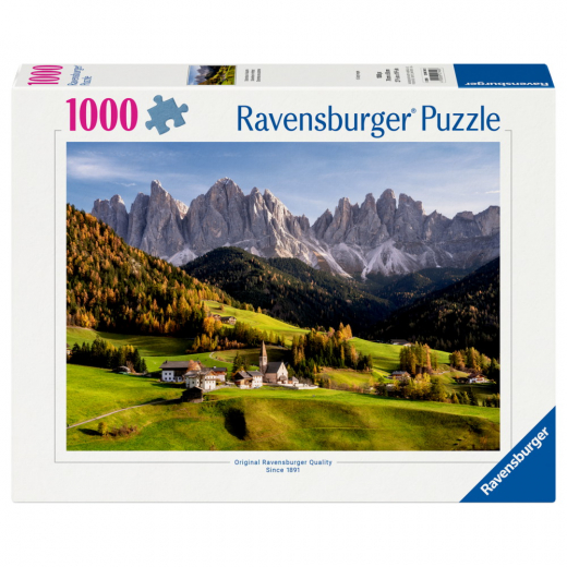 Ravensburger Pussel: Dolomites in Autumn 1000 Bitar i gruppen PUSSEL / 1000 bitar hos Spelexperten (12001749)