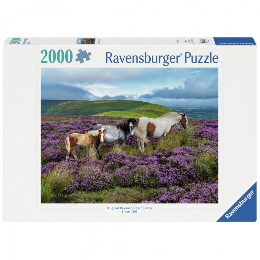 Ravensburger Pussel: Wild Horses 2000 Bitar i gruppen PUSSEL / Ravensburger hos Spelexperten (12001751)