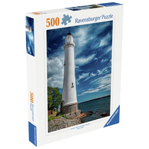 Ravensburger Pussel: Karlskrona Stumholmen Lighthouse - Sweden 500 Bitar i gruppen PUSSEL / < 750 bitar hos Spelexperten (12001782)