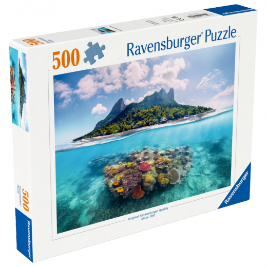 Ravensburger Pussel: Island Waterscape 500 Bitar i gruppen PUSSEL / < 750 bitar hos Spelexperten (12001798)