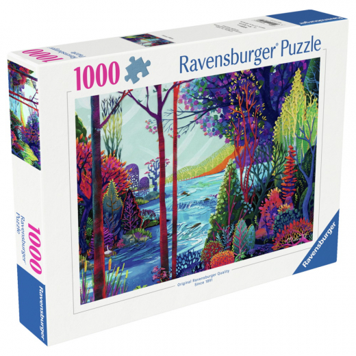 Ravensburger Pussel: Indigo Forest 1000 Bitar i gruppen PUSSEL / 1000 bitar hos Spelexperten (12001851)
