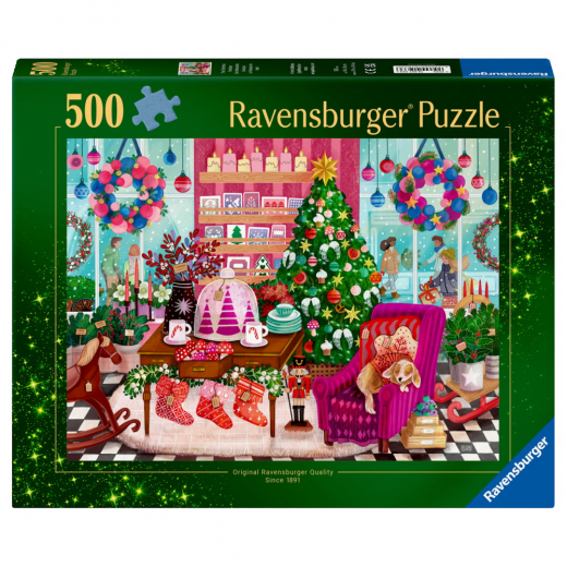 Ravensburger Pussel: The Christmas Boutique 500 Bitar i gruppen PUSSEL / < 750 bitar hos Spelexperten (12001933)