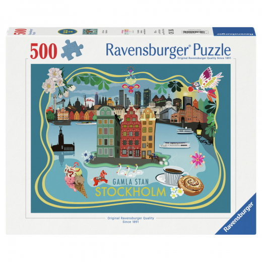 Ravensburger Pussel: Gamla Stan, Stockholm 500 Bitar i gruppen Nyheter hos Spelexperten (12002021)