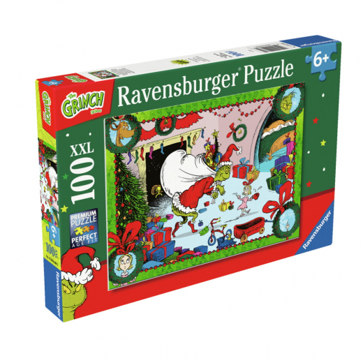 Ravensburger Pussel: Perfectly Grinchy 100 Bitar XXL i gruppen PUSSEL / < 750 bitar hos Spelexperten (12004068)