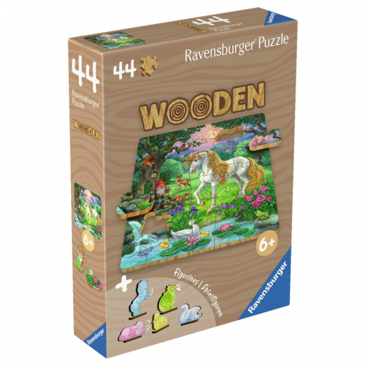 Ravensburger Wooden - Unicorn 44 Bitar i gruppen PUSSEL / Träpussel hos Spelexperten (12004085)