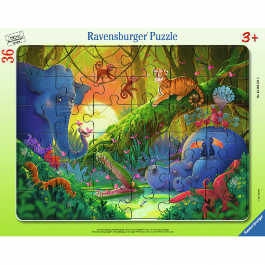 Ravensburger Rampussel: Djungeln 36 Bitar i gruppen PUSSEL / Barnpussel hos Spelexperten (12004251)