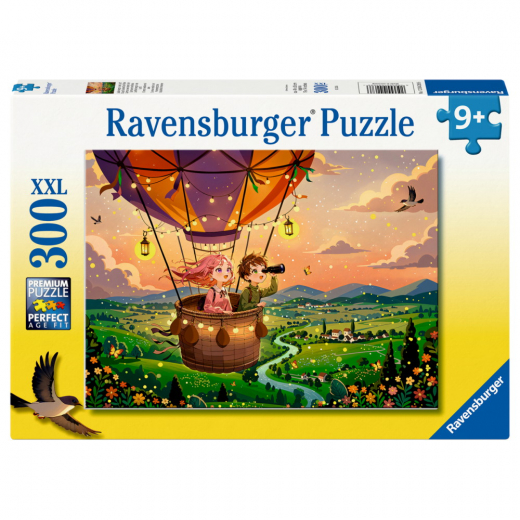 Ravensburger Pussel: Cozy Sunset Sky Ride XXL 300 Bitar i gruppen PUSSEL / < 750 bitar hos Spelexperten (12004268)
