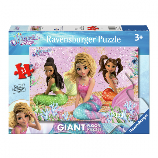 Ravensburger Pussel: Mermaid Magic Giant floor puzzle 24 Bitar i gruppen PUSSEL / Barnpussel hos Spelexperten (12004323)
