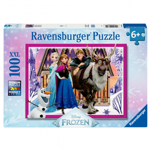 Ravensburger Pussel: Disney Frozen Magical Spirits 100 XXL Bitar i gruppen PUSSEL / Barnpussel hos Spelexperten (12004382)