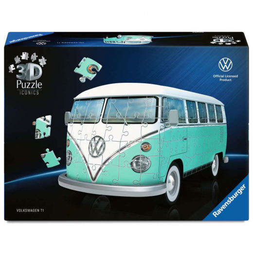 Ravensburger Iconics Volkswagen T1 3D 185 Bitar i gruppen PUSSEL / 3D pussel hos Spelexperten (12008035)