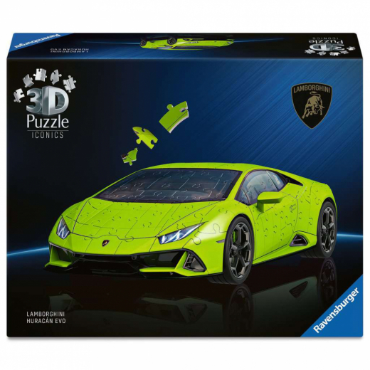 Ravensburger Iconics Lamborghini Huracán EVO-Verde 158 Bitar i gruppen PUSSEL / 3D pussel hos Spelexperten (12008037)