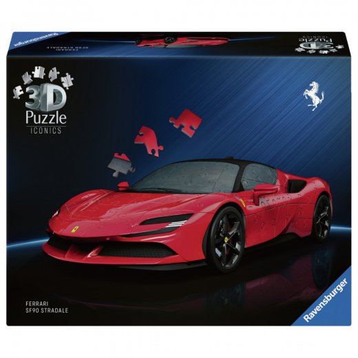 Ravensburger 3D Pussel: Iconics Ferrari SF 90 Stradale 108 Bitar i gruppen PUSSEL / 3D pussel hos Spelexperten (12008041)
