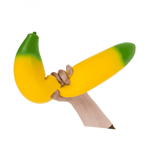 XL Squishy - Banana 40 cm i gruppen LEKSAKER / Fidgets hos Spelexperten (120821)