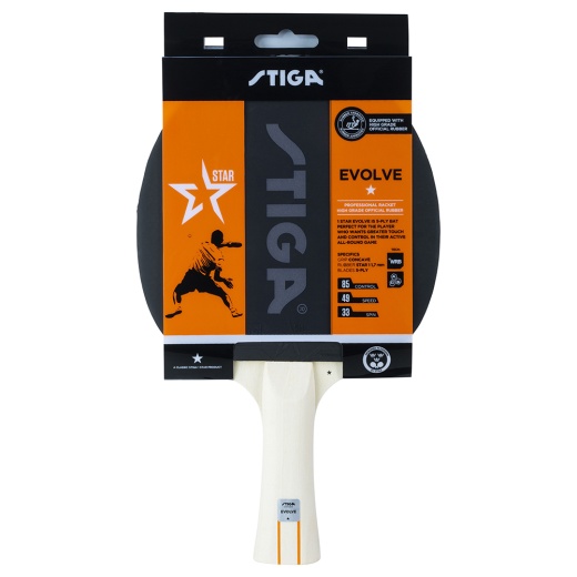 Stiga Evolve 1-star i gruppen SPELBORD / Bordtennis / Racket hos Spelexperten (1211-8318-01)