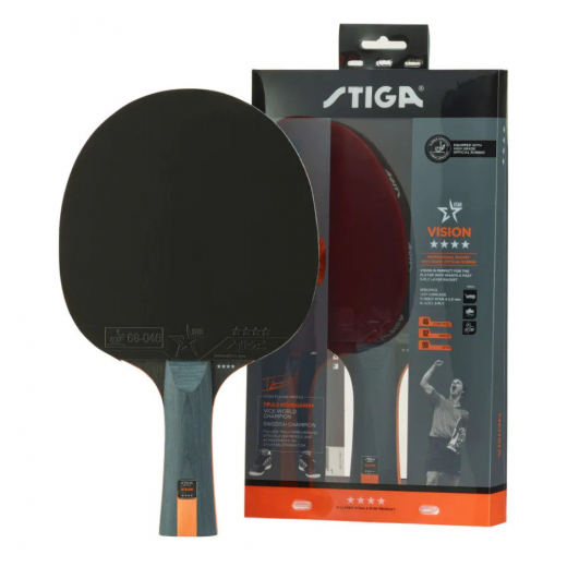 Stiga Vision 4-star i gruppen SPELBORD / Bordtennis / Racket hos Spelexperten (1214-3218-01)