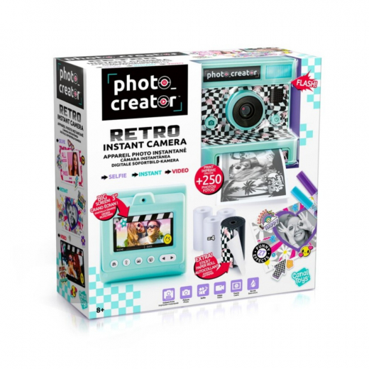 Photo Creator Retro Instant Kamera i gruppen LEKSAKER / Skapa & måla / Foto hos Spelexperten (12319-PC)