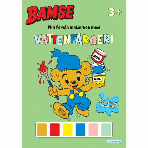 Bamse - Min Första Målarbok Med Vattenfärger i gruppen LEKSAKER / Skapa & måla / Skriva och Rita / Målarböcker hos Spelexperten (124286)