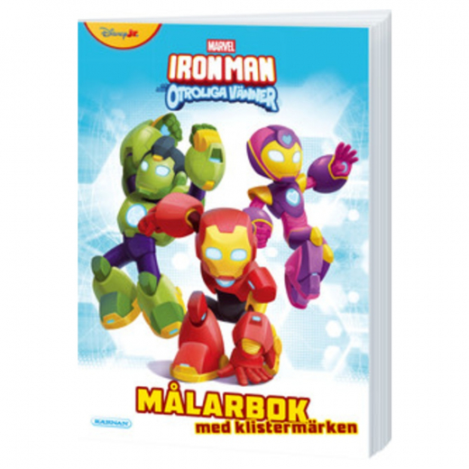 Målarbok - Iron Man och hans otroliga vänner i gruppen LEKSAKER / Skapa & måla / Skriva och Rita / Målarböcker hos Spelexperten (124336)