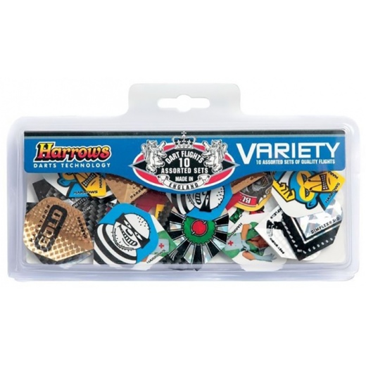 Harrows Variety Flights 10 pcs i gruppen SPELBORD / Dart / Tillbehör hos Spelexperten (125-9999)