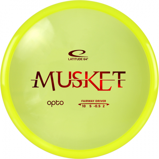 Latitude 64° Opto Musket Yellow i gruppen UTOMHUSSPEL / Disc Golf & frisbee hos Spelexperten (12868)
