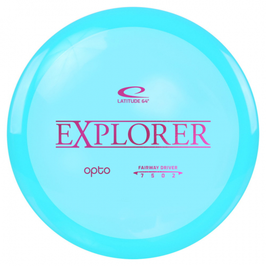 Latitude 64° Opto Explorer Turquoise i gruppen UTOMHUSSPEL / Disc Golf & frisbee / Fairway Drivers hos Spelexperten (12878)